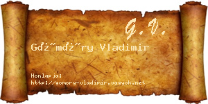 Gömöry Vladimir névjegykártya
